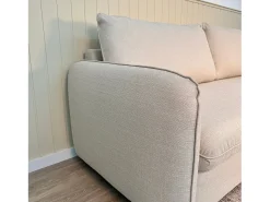 Sofá-cama 3 lugares Bege com abertura fácil (225 x 140 x 91 cm) - CHLOE