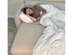 Sofá-cama 3 lugares Bege com abertura fácil (225 x 140 x 91 cm) - CHLOE