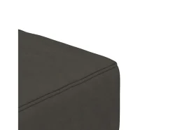 Sofá-cama 2 lugares com duas almofadas veludo cinzento-escuro