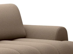 Sofá-cama 4 lugares conversível em tecido da cor taupe FRIDORA