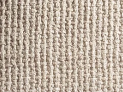 Sofá-cama 3 lugares de abertura rápida em tecido texturizado bege - Colchão 16 cm POGNIA