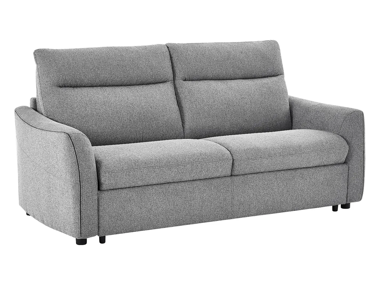 Sofá-cama abertura rápida de 3 lugares tecido cinza SOVANIA