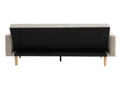 Sofá-cama bege conversível de 3 lugares coleção ADONA