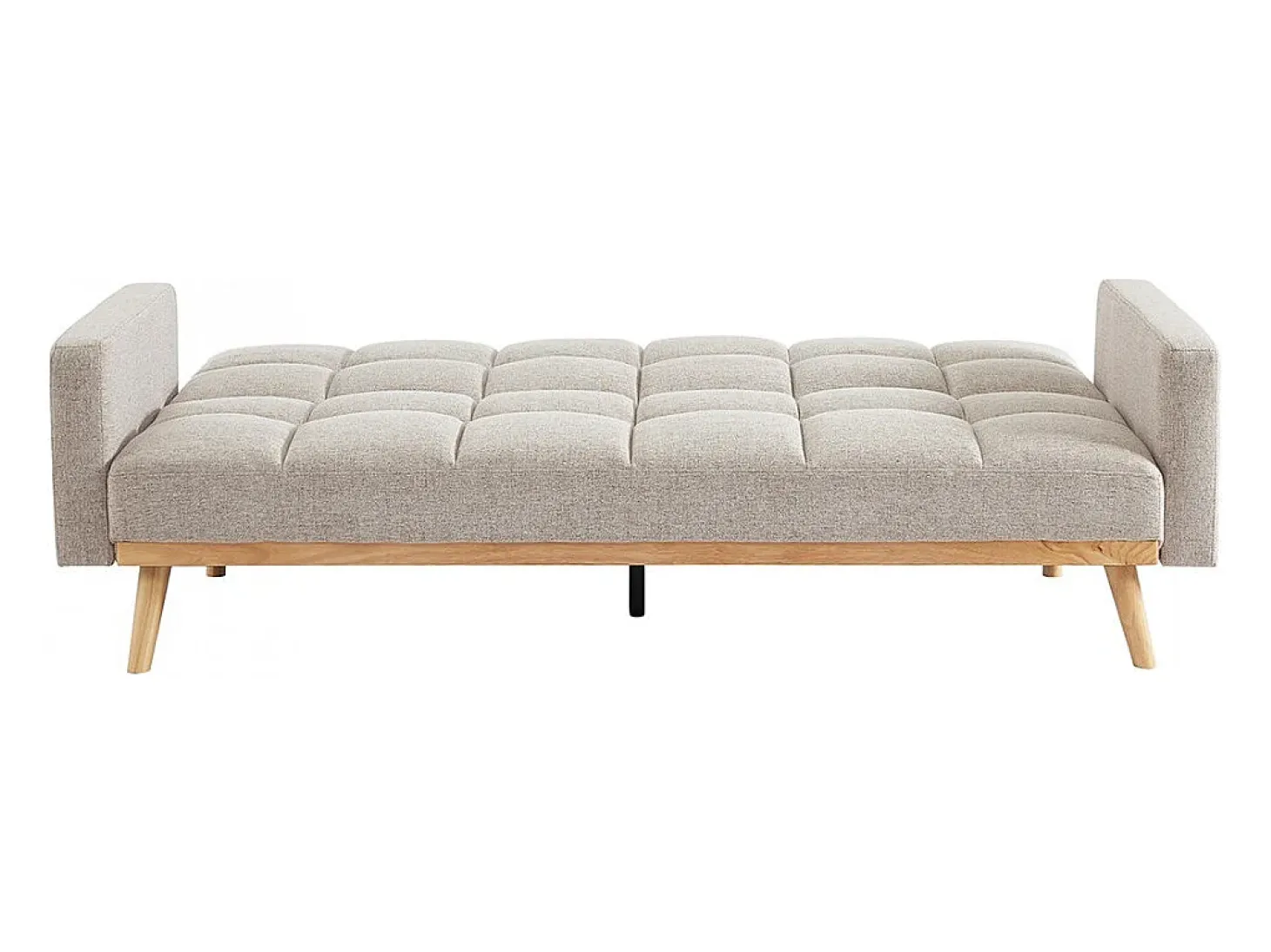 Sofá-cama bege conversível de 3 lugares coleção ADONA
