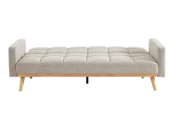 Sofá-cama bege conversível de 3 lugares coleção ADONA