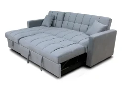 Sofá-Cama Chaise Longue Kris 210cm Preto