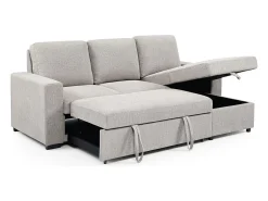 Sofá-cama Chaise Longue Luke 230cm Cinza