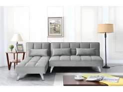 Sofá-Cama Chaise Longue Noelia XS 200cm Cinza