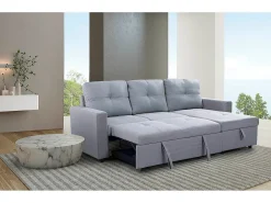 Sofá-Cama Chaise Longue Pau 215cm Bege