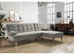 Sofá-Cama Chaise Longue XS 198cm Cinza