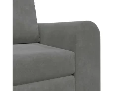 Sofá-Cama Cinza Escuro 98 x 71 x 83 cm Veludo