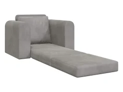 Sofá-Cama Cinzento-claro 98 x 71 x 83 cm Veludo