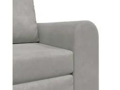 Sofá-Cama Cinzento-claro 98 x 71 x 83 cm Veludo