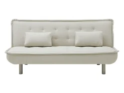 Sofá-cama clic clac em tecido bege MISHAN