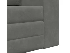 Sofá-Cama 60cm Cinza Escuro Veludo