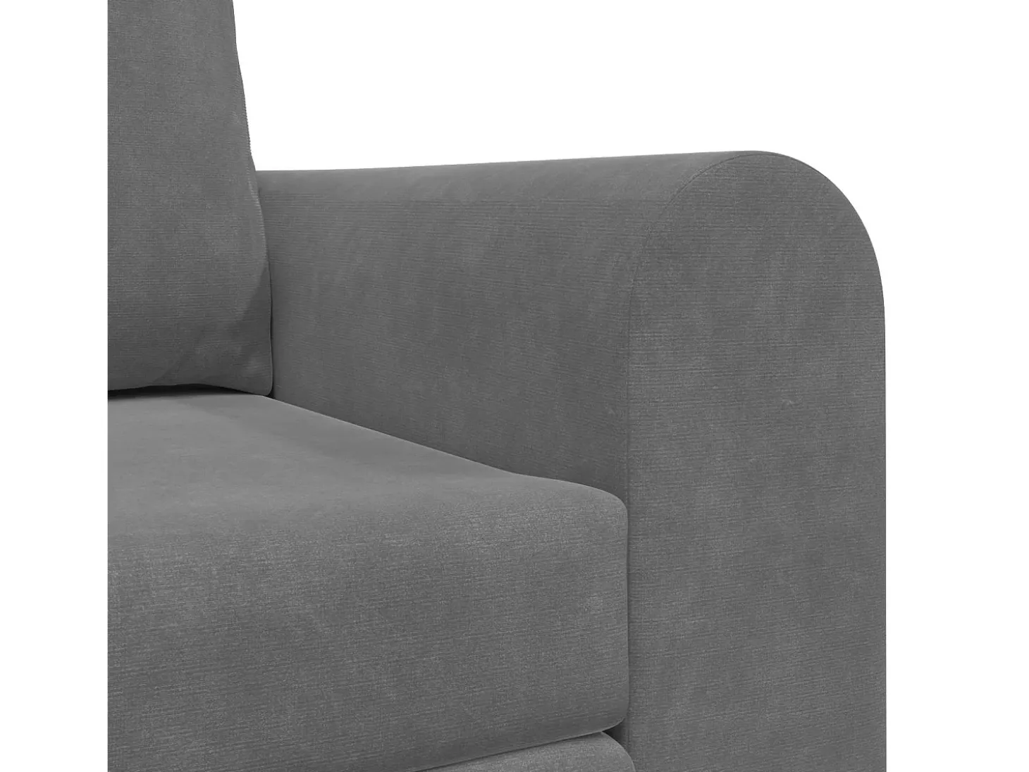 Sofá-Cama 60cm Cinza Escuro Veludo