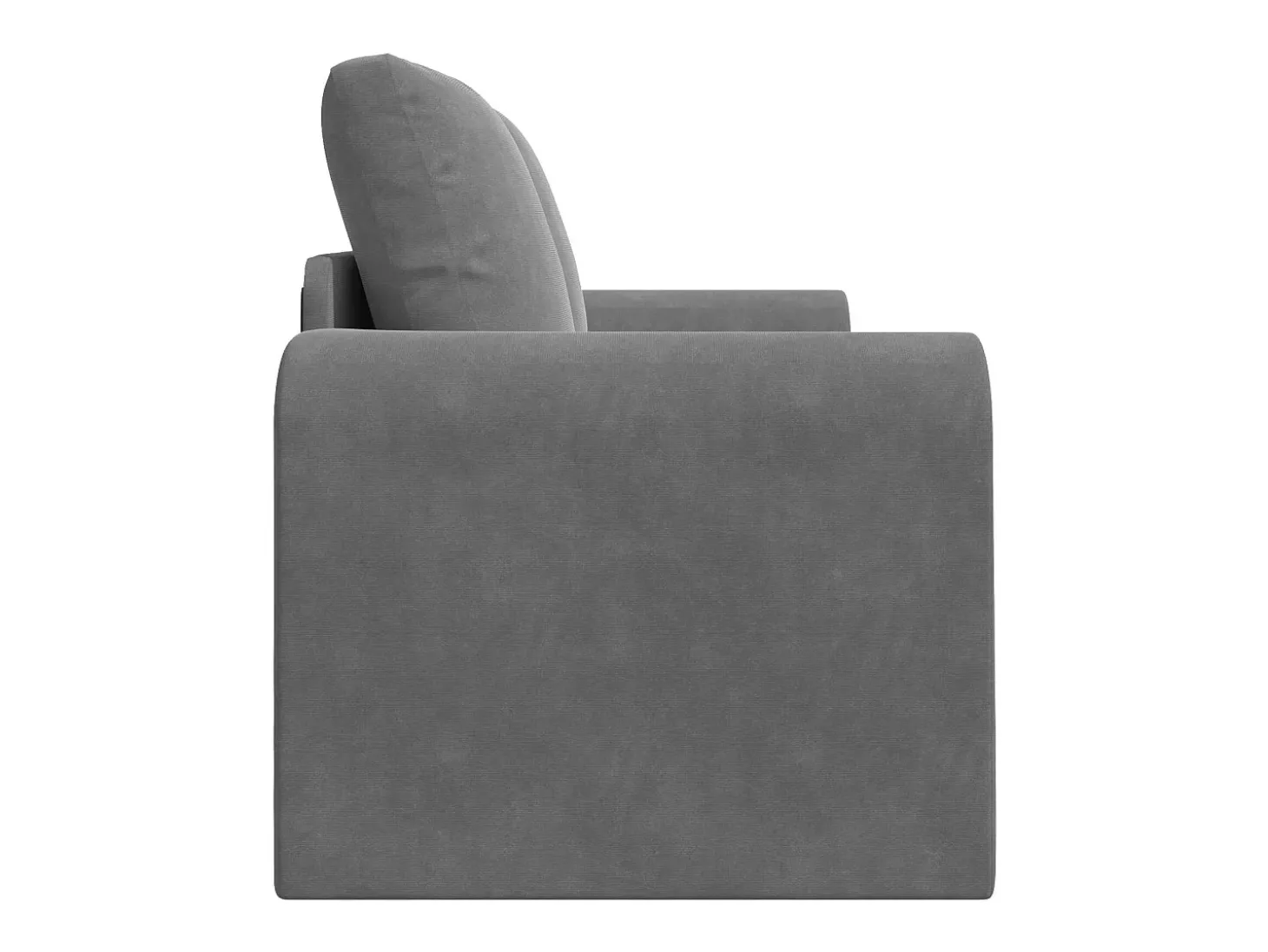 Sofá-Cama 60cm Cinza Escuro Veludo