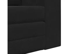 Sofá-Cama 60cm Preto Veludo