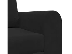 Sofá-Cama 60cm Preto Veludo