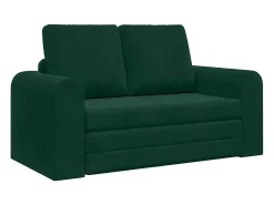 Sofá-Cama 60cm Verde Escuro Veludo
