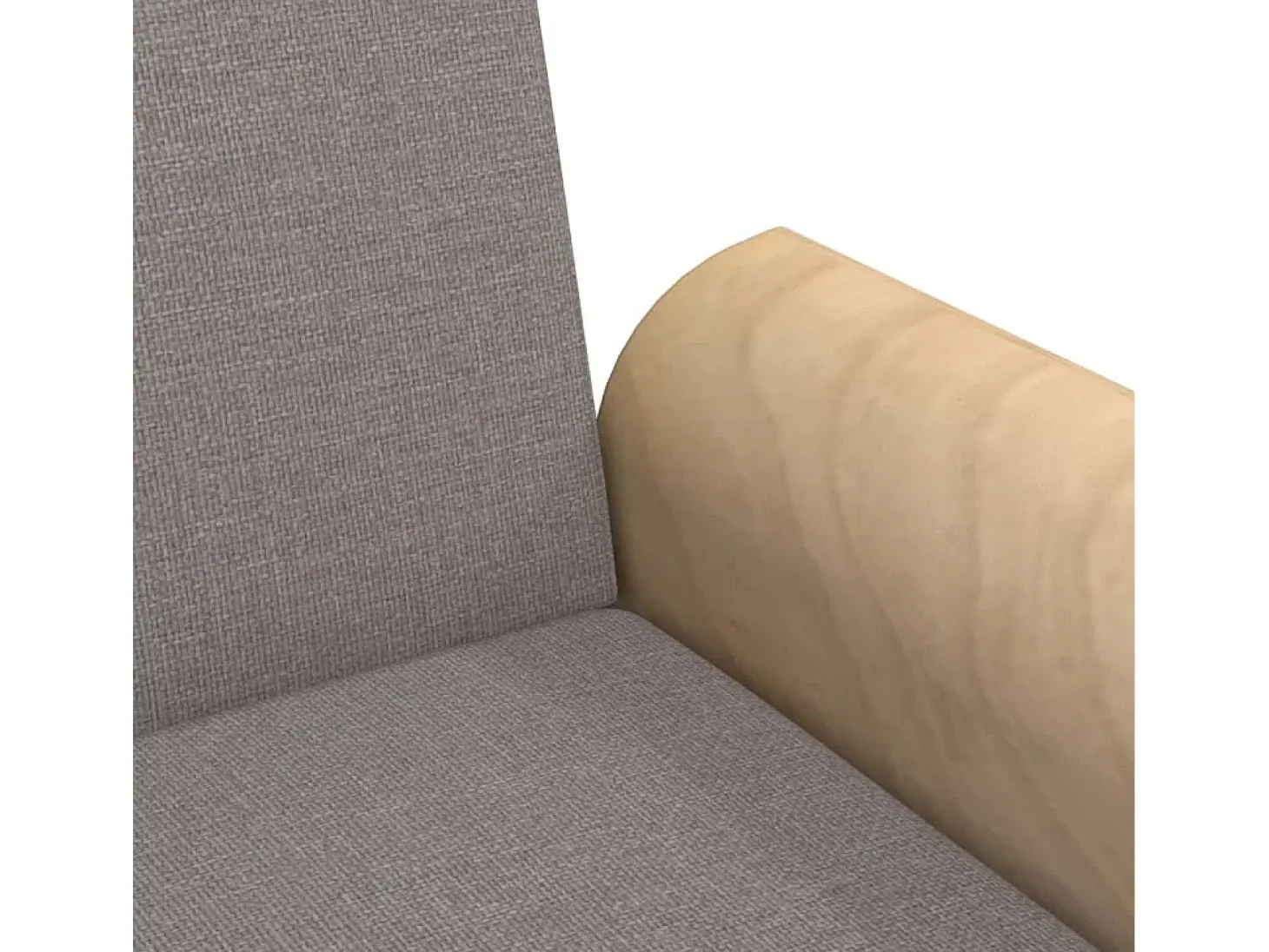 Sofá-cama com apoio de braços tecido cinzento-acastanhado