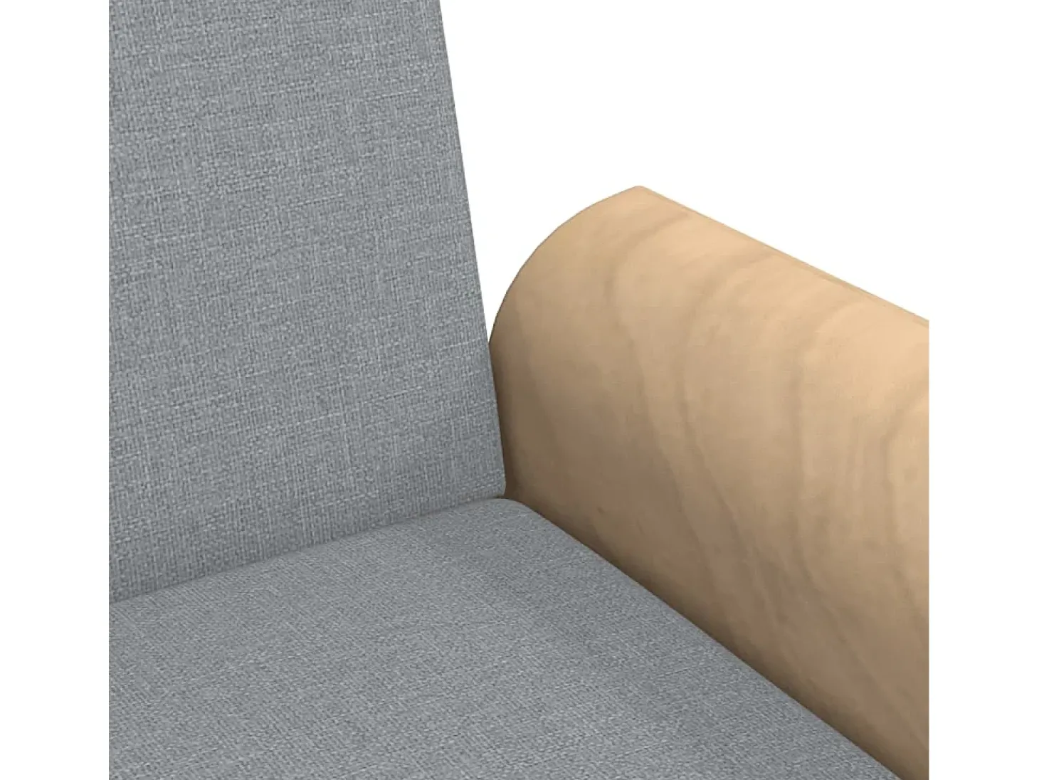 Sofá-cama com braços 224 x 89 x 70 cm tecido cinza claro 02_0021007