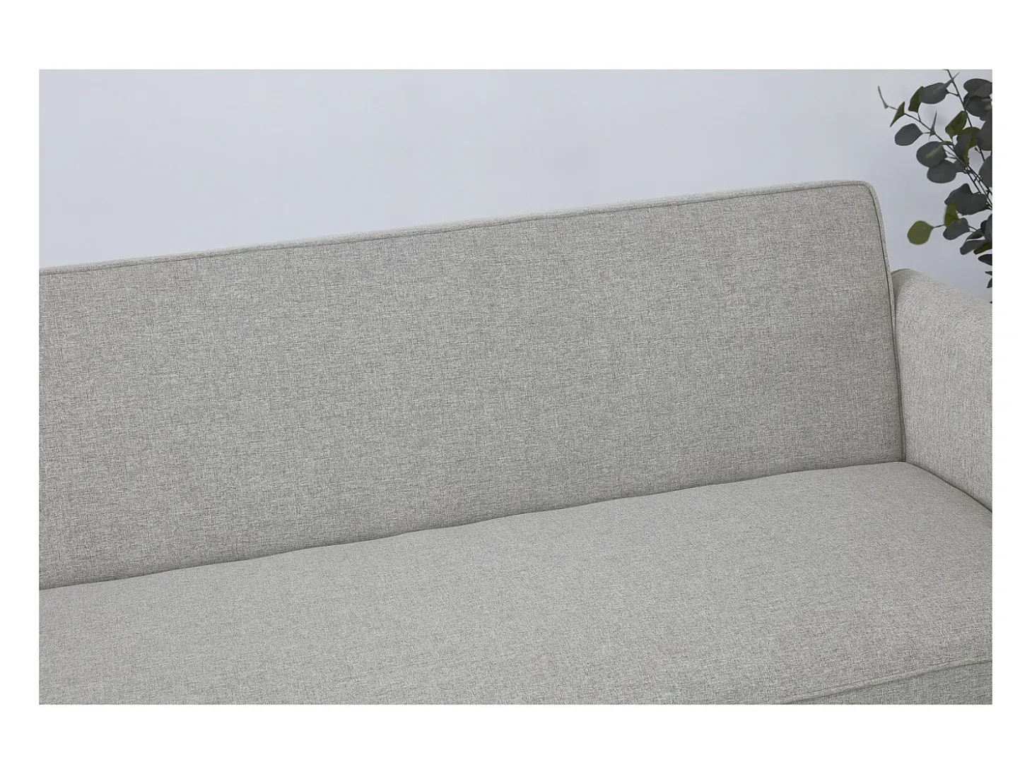Sofá-Cama Conversível de 3 Lugares em Tecido Cinza Claro SOHO Moderno e Elegante