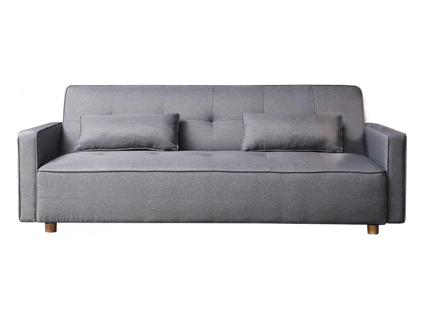Sofá-Cama Conversível Escandinavo 3 Lugares Cinza COPENHAGUE Design Único e Conforto XXL