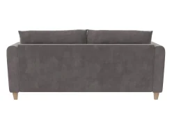 Sofá-cama de 3 lugares Felix cinzento claro