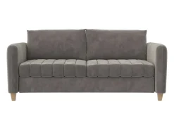 Sofá-cama de 3 lugares Felix cinzento claro