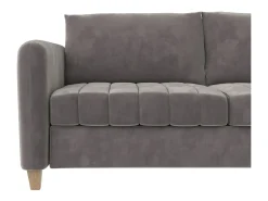 Sofá-cama de 3 lugares Felix cinzento claro