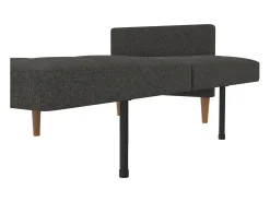 Sofá-cama de 3 lugares Lilly cinzento claro