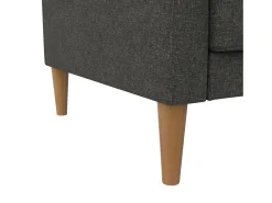 Sofá-cama de 3 lugares Lilly cinzento claro