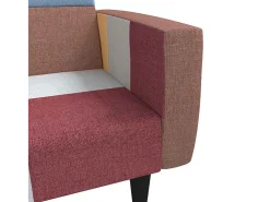 Sofá-cama de 2 lugares tecido