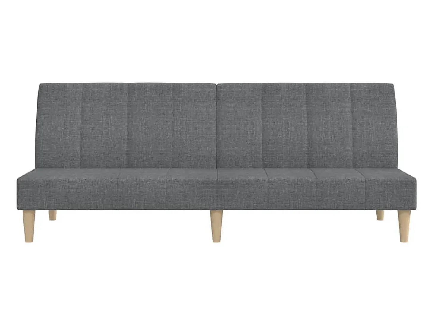 Sofá-cama de 2 lugares tecido cinzento-claro PT294565