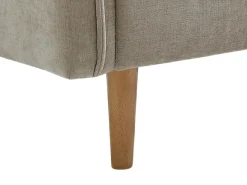 Sofá-cama de 3 lugares tipo clic-clac em tecido bege SONIATA