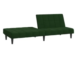 Sofá-cama de 2 lugares veludo verde-escuro PT169287