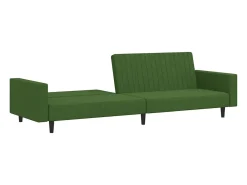 Sofá-cama de 2 lugares veludo verde-escuro PT641768