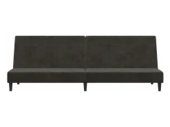 Sofá-cama de 2 lugares veludo cinzento-escuro PT461915