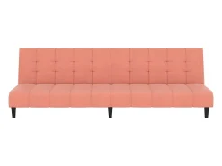 Sofá-cama de 2 lugares veludo rosa PT311737