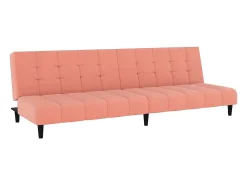 Sofá-cama de 2 lugares veludo rosa PT311737