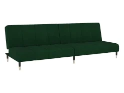 Sofá-cama de 2 lugares veludo verde-escuro PT233518