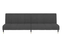 Sofá-cama de 2 lugares veludo cinzento-escuro PT276059