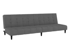 Sofá-cama de 2 lugares veludo cinzento-escuro PT722630