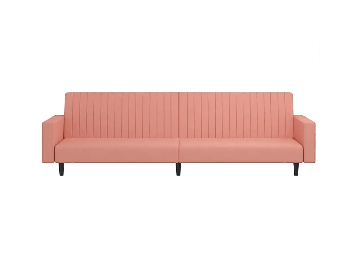 Sofá-cama de 2 lugares veludo rosa PT989431