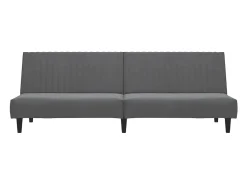 Sofá-cama de 2 lugares veludo cinzento-escuro PT992910