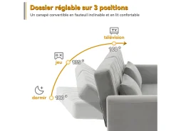 Sofá-cama de veludo de dois lugares, dobrável e compacto. Perfeito como cama de hóspedes para espaços pequenos, salas de estar, quartos ou home theaters.