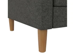 Sofá-cama em forma de L Lilly stor Verde azeitona