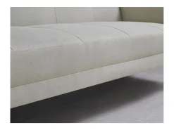 Sofá-Cama Escandinavo de 3 Lugares em Tecido Bege WOODEN