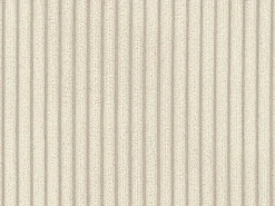 Sofá-cama express AMELIA de 4 lugares em veludo cotelê bege, 160 cm, colchão de espuma viscoelástica de 13 cm.